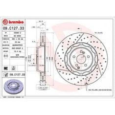Brembo Brzdové kotouče Mercedes S-CLASS Kabriolet (A217) AMGS634-M, AMGS63, AMGS634-M+, AMGS65,
