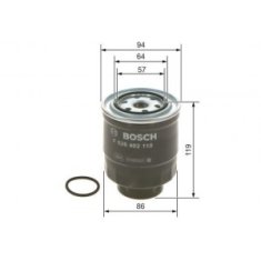 Bosch Palivový filtr Toyota AVENSIS kombi (_T27_) - 2.0D-4D, 2.2D-4D
