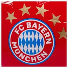 Fotbalový míč FC Bayern Mnichov, Znak a 5 Hvězd, Červenobílý, Vel. 5