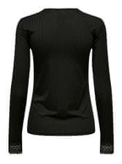 Jacqueline de Yong Dámské triko JDYRINE Regular Fit 15309637 Black (Velikost XL)