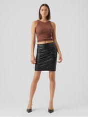 Vero Moda Dámská sukně VMOLYMPIA Slim Fit 10274454 Black (Velikost XL)