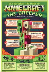 CurePink Plakát Minecraft: Creepy Behaviour (61 x 91,5 cm)