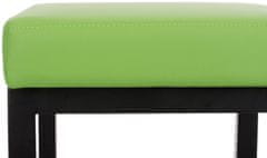 Sortland Barová židle Taylor - umělá kůže | zelená