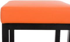 Sortland Barová židle Taylor - umělá kůže | oranžová