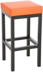 Barová židle Taylor - umělá kůže | oranžová