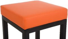 Barová židle Taylor - umělá kůže | oranžová