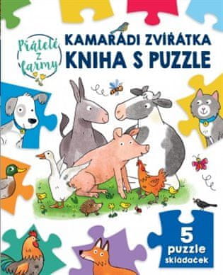 Svojtka & Co. Kniha s puzzle: Kamarádi zvířátka 5x9 dílků
