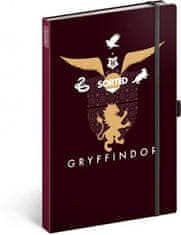 Presco Group Notes Harry Potter - Gryffindor, linkovaný, 13 × 21 cm