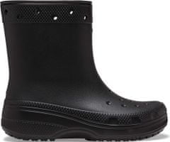 Crocs Classic Rain Boots Unisex, 39-40 EU, M7W9, Holínky, Kozačky, Black, Černá, 208363-001