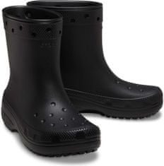 Crocs Classic Rain Boots Unisex, 43-44 EU, M10W12, Holínky, Kozačky, Black, Černá, 208363-001