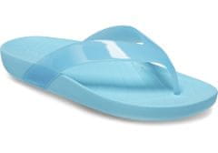 Crocs Splash Glossy Flip-Flops pro ženy, 38-39 EU, W8, Žabky, Pantofle, Sandály, Neptune, Modrá, 208534-4NP