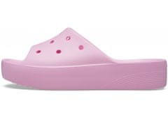 Crocs Classic Platform Slides pro ženy, 38-39 EU, W8, Pantofle, Sandály, Flamingo, Růžová, 208180-6S0