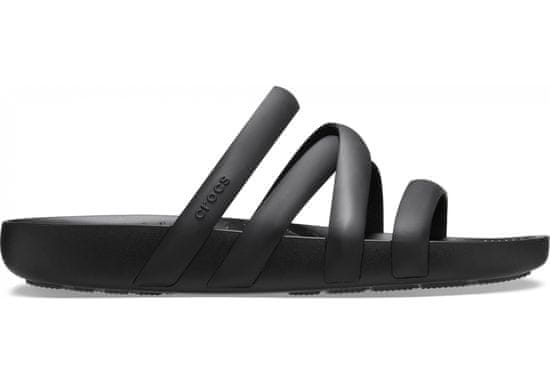 Crocs Splash Strappy Sandals pro ženy, 36-37 EU, W6, Sandály, Pantofle, Black, Černá, 208217-001