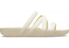 Crocs Splash Strappy Sandals pro ženy, 38-39 EU, W8, Sandály, Pantofle, Bone, Béžová, 208217-2Y2