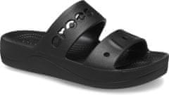 Crocs Baya Platform Sandals pro ženy, 41-42 EU, W10, Sandály, Pantofle, Black, Černá, 208188-001