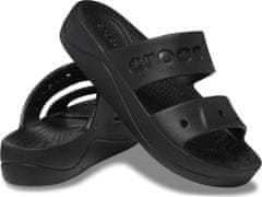 Crocs Baya Platform Sandals pro ženy, 39-40 EU, W9, Sandály, Pantofle, Black, Černá, 208188-001