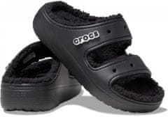 Crocs Classic Cozzzy Sandals Unisex, 43-44 EU, M10W12, Bačkory, Pantofle, Black/Black, Černá, 207446-060