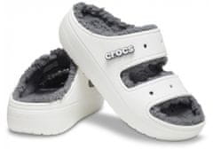 Crocs Classic Cozzzy Sandals Unisex, 38-39 EU, M6W8, Bačkory, Pantofle, White, Bílá, 207446-100