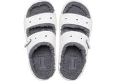 Crocs Classic Cozzzy Sandals Unisex, 43-44 EU, M10W12, Bačkory, Pantofle, White, Bílá, 207446-100