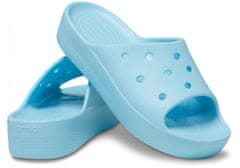 Crocs Classic Platform Slides pro ženy, 38-39 EU, W8, Pantofle, Sandály, Arctic, Modrá, 208180-411
