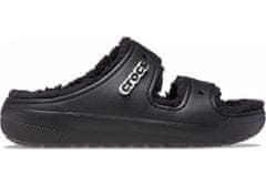 Crocs Classic Cozzzy Sandals Unisex, 37-38 EU, M5W7, Bačkory, Pantofle, Black/Black, Černá, 207446-060