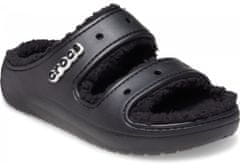 Crocs Classic Cozzzy Sandals Unisex, 39-40 EU, M7W9, Bačkory, Pantofle, Black/Black, Černá, 207446-060