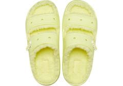 Crocs Classic Cozzzy Sandals Unisex, 36-37 EU, M4W6, Bačkory, Pantofle, Sulphur, Žlutá, 207446-75U