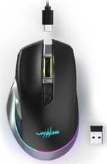 Hama uRage gamingová myš Reaper 700 Unleashed/ bezdrátová/ optická/ podsvícená/ 10 000 dpi/ 9 tlačítek/ černá