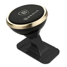 BASEUS 360 magnetický držák na mobil do auta, zlatý