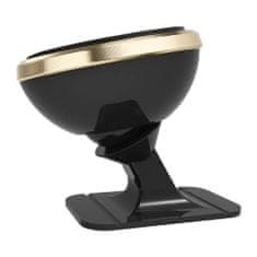 BASEUS 360 magnetický držák na mobil do auta, zlatý