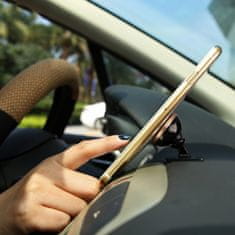 BASEUS 360 magnetický držák na mobil do auta, stříbrný