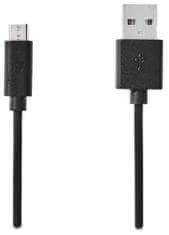 Nedis kabel USB 2.0/ zástrčka USB-A - zástrčka micro-B/ černý/ bulk/ 3m