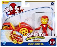 Spiderman SAF vozidlo a figurka 10 cm Iron Man