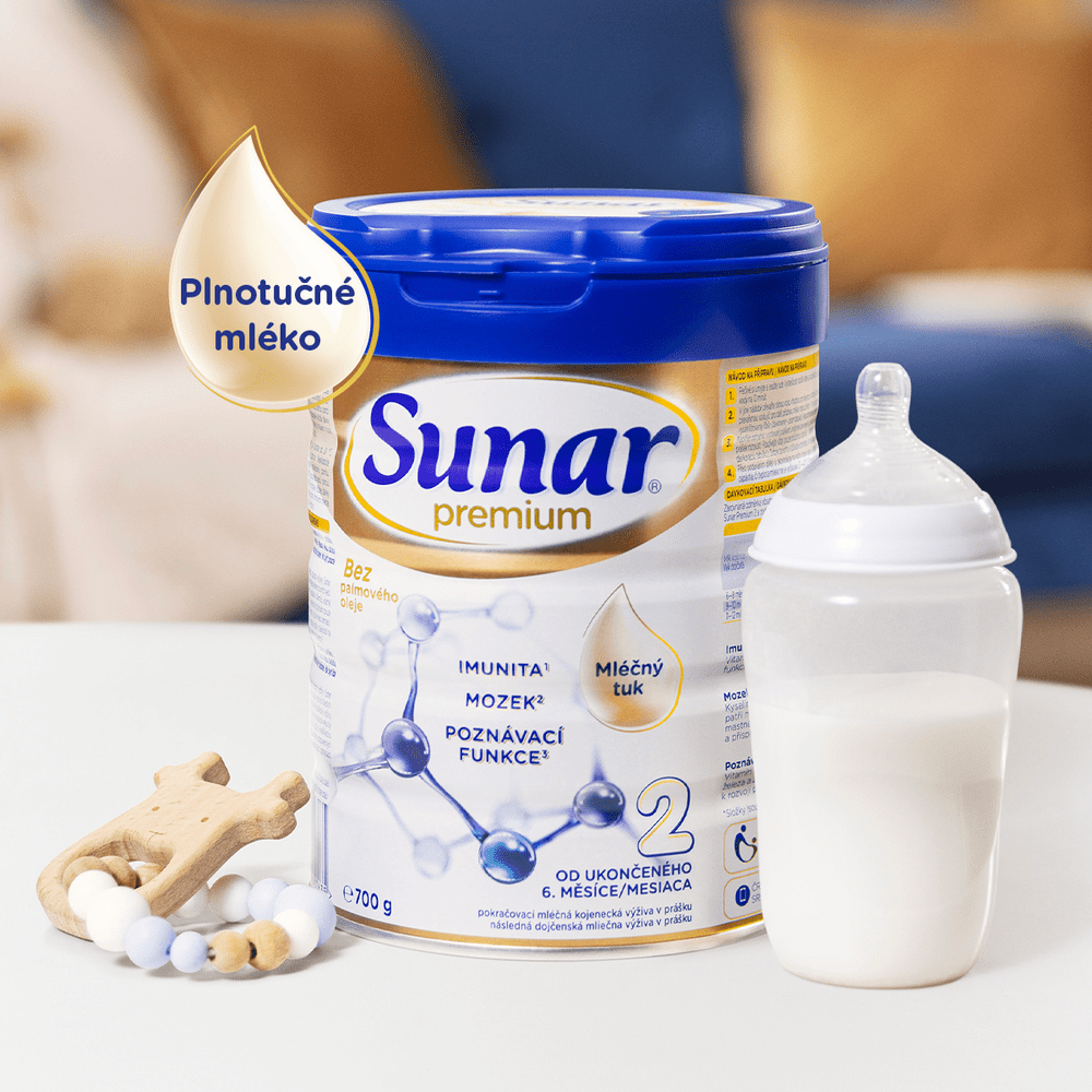 Levně Sunar Premium 4 batolecí mléko, 6 x 700g