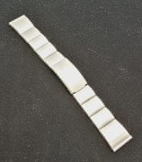 LEVNOSHOP Univerzální náhradní řemínek bez osiček 20 mm, článkový, stříbrná