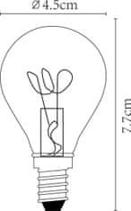 LUCIDE P45 LED Žárovka - Ø 4,5 cm - E14 - 1x3W - 2200K - Amber