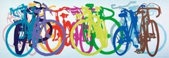 Heye Panoramatické puzzle Bike Art: Barevná řada 1000 dílků