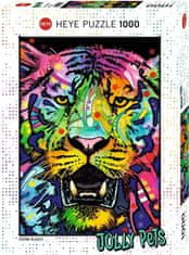 Heye Puzzle Jolly Pets: Divoký tygr 1000 dílků