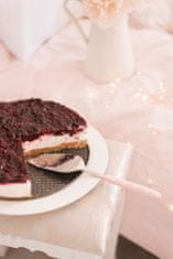Isabelle Rose Nerezový servírovací příbor na dort růžový
