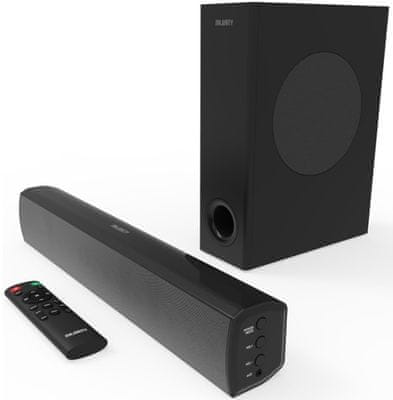  malý soundbar pro počítač a konzole majority powerfull soundbar se Bluetooth technologie usb port skvělý zvuk 