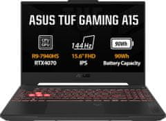 ASUS TUF Gaming A15 (2023), šedá (FA507XI-LP028)