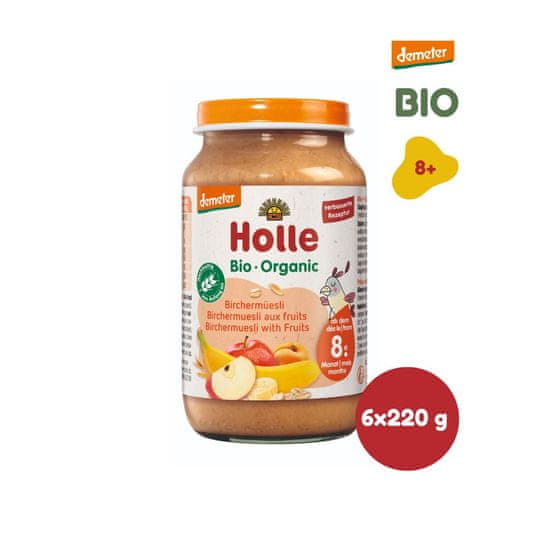 Holle Bio Cereální müsli s ovocem - 6 x 220 g