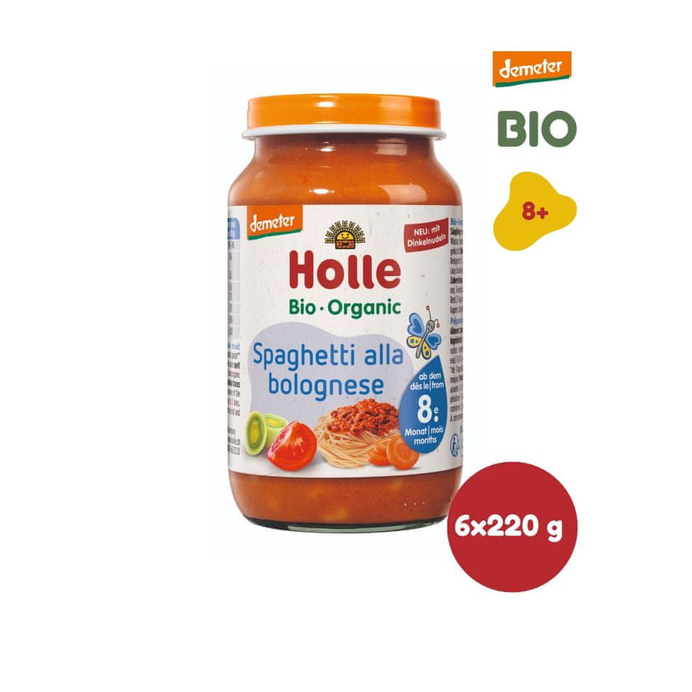 Levně Holle Bio Boloňské špagety - 6 x 220 g