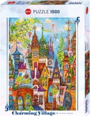 Heye Puzzle Charming Village: Červené oblouky 1000 dílků