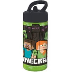 Sportovní láhev na pití Minecraft s brčkem