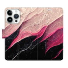 iSaprio Flipové pouzdro - BlackPink Marble pro Apple iPhone 15 Pro