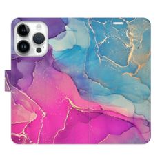 iSaprio Flipové pouzdro - Colour Marble 02 pro Apple iPhone 15 Pro