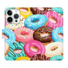 iSaprio Flipové pouzdro - Donuts Pattern 02 pro Apple iPhone 15 Pro