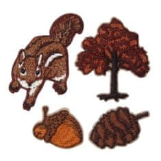 PRYM Nášivka veverka/strom, samolepicí/nažehlovací