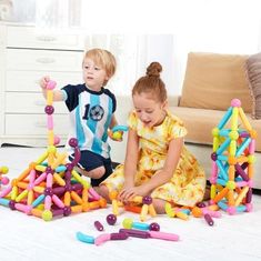 JOJOY® 3D Magnetické stavebnice pro děti, Magnetické kostky (42ks) | SUPERBLOCK